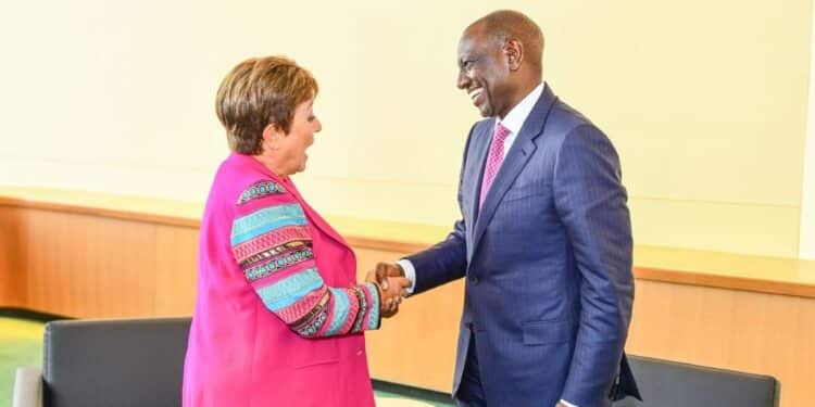 President Ruto meets the Managing Director of the IMF, Kristalina Georgieva