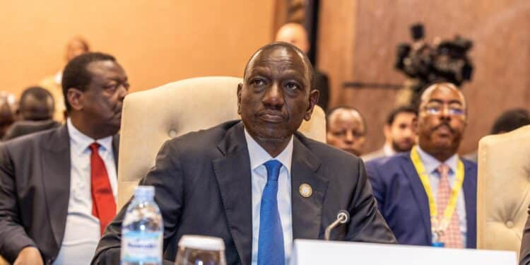 President William Ruto at a past summit in Uganda. PHOTO/PCS.