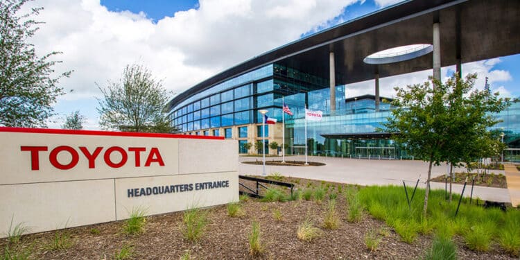 An Entrance Image Of Toyota Motor Cooperation.