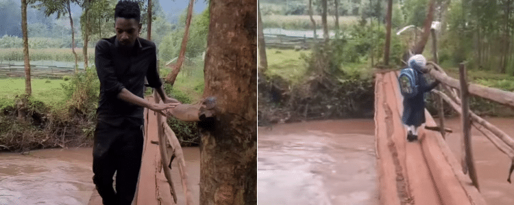 Eric Omondi Clarifies Details About Captured Wooden Bridge