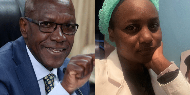 A Collage Of Senator Boni Khalwale And Dr. Branice Munyasa.
