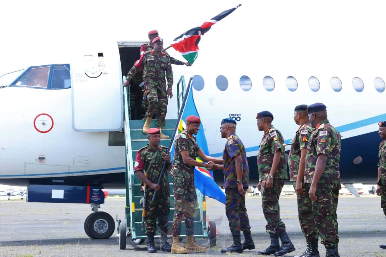 Major General Kiugu Hands Over Instruments After KDF Exit from DRC