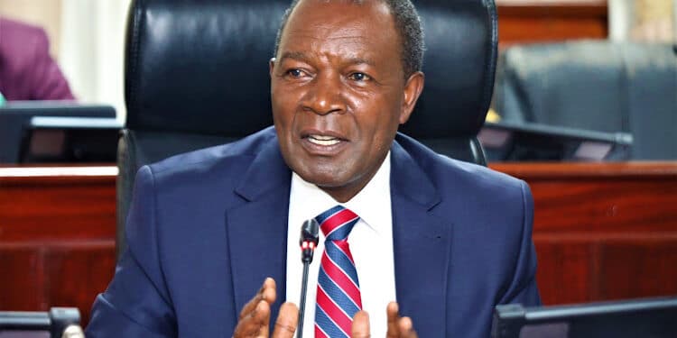 Treasury CS Njuguna Ndung'u before the Finance Committee in Parliament on May 17, 2023. PHOTO/ Courtesy.