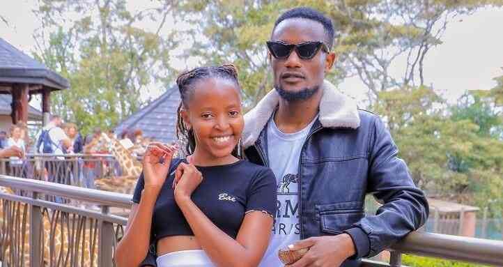 V-logger Eve Mungai and Director Trevor poses for a photo.