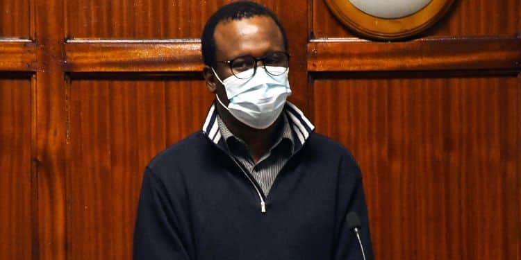 Kenyan man suspected of killing his girlfriend in Massachusetts Kevin Kang'ethe appears in court on February 1, 2024.