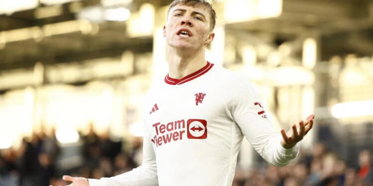 Manchester United Striker, Rasmus Hojlund.