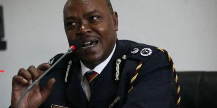Former Assistant IG of the National Police King'ori Mwangi speaks at a past function.