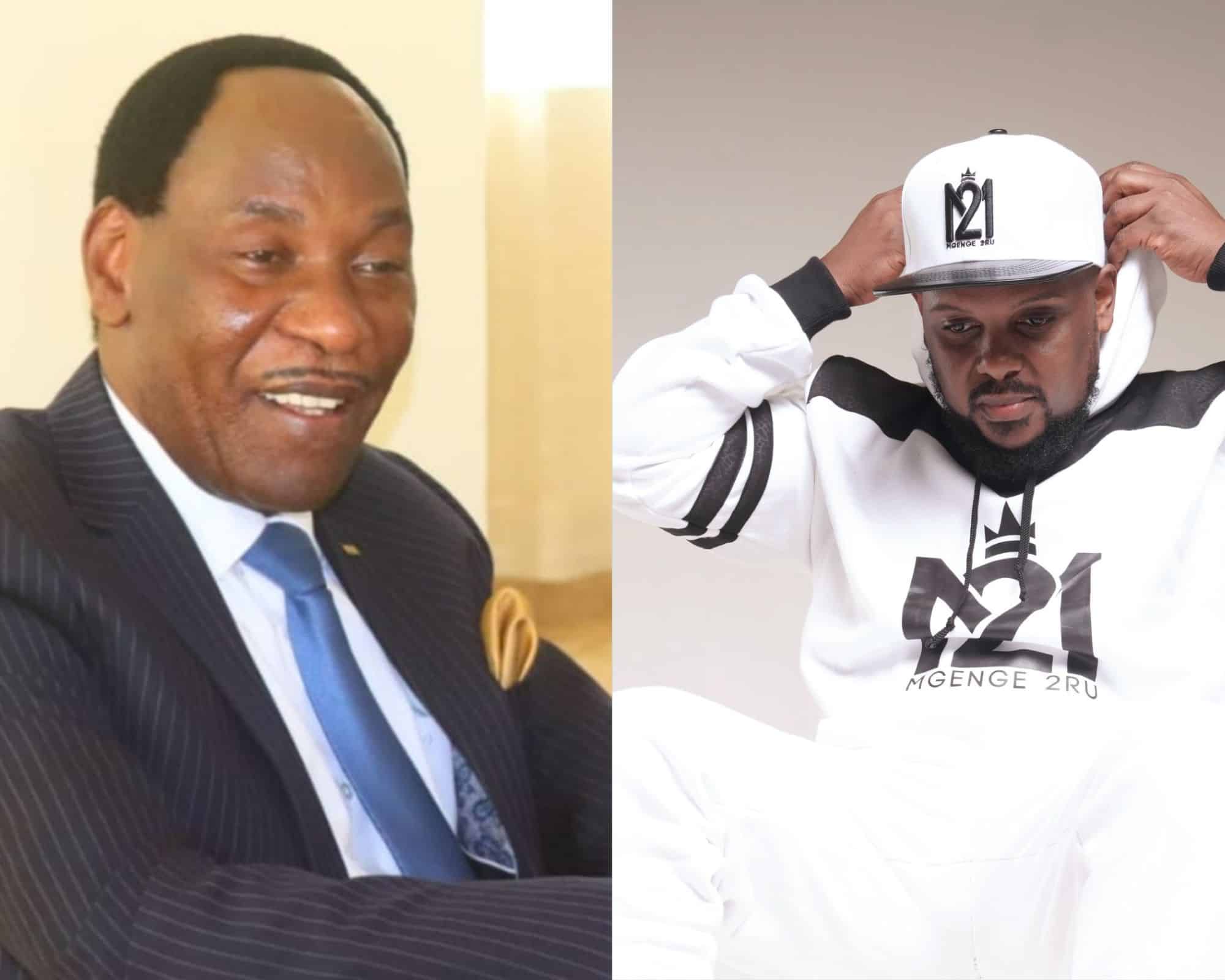 Ezekiel Mutua and Musician Nonini. PHOTO/Courtesy