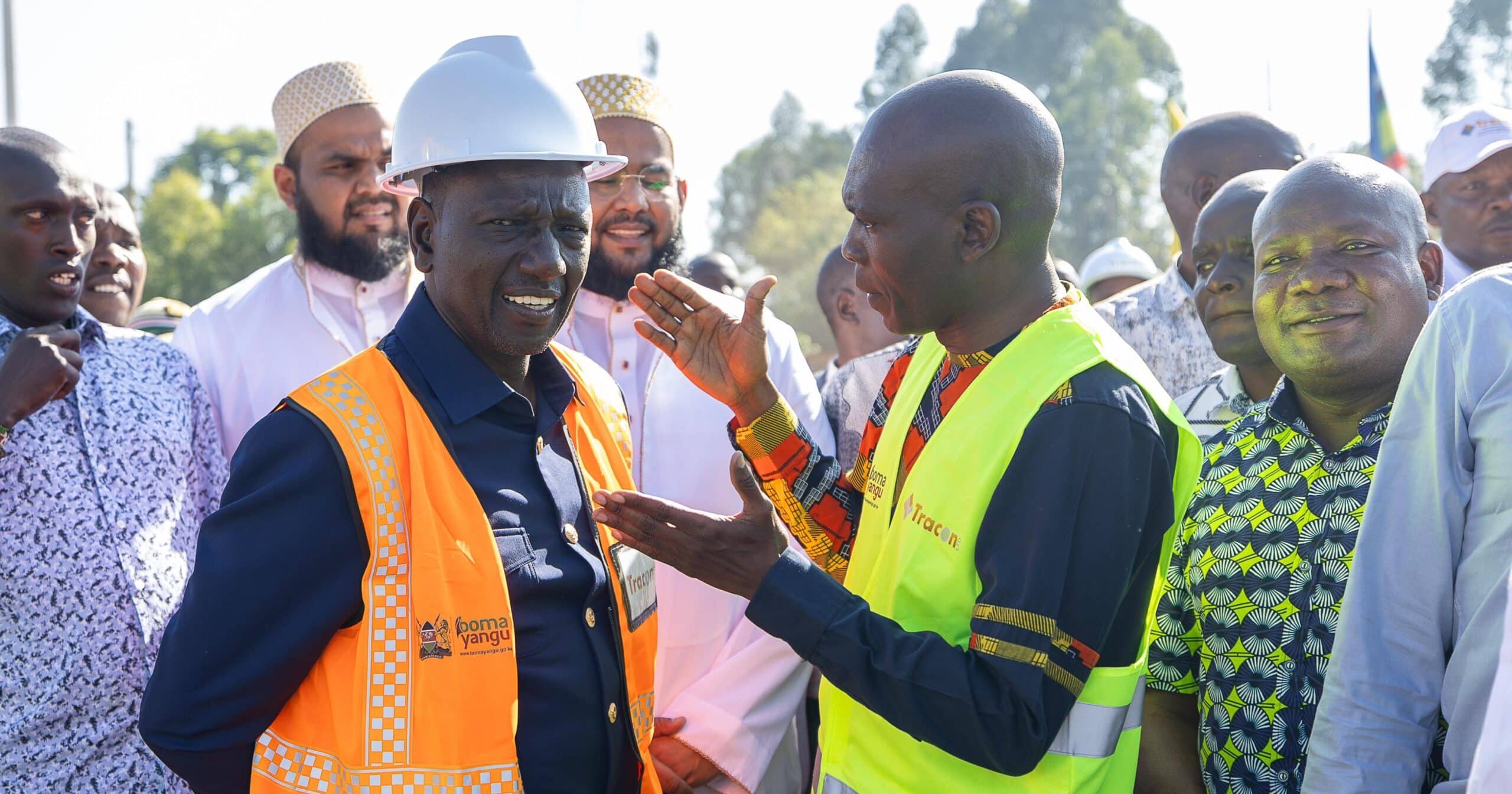 President William Ruto with Lugari MP Nabii Nabwera in Kakamega. PHOT/PCS.