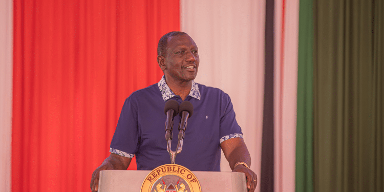 President William Ruto addressing the joint National Executive Retreat and Parliamentary Group consultative meeting in Naivasha, Nakuru County.