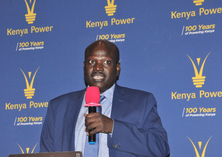 Kenya Power, KPLC Managing Director (MD) Eng Joseph Siror releasing the Company’s Operational Performance Report at Stima Plaza. PHOTO/KPLC. Ruto