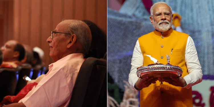A collage of Actor Sadhu with India Prime Minister. PHOTO/ Courtesy