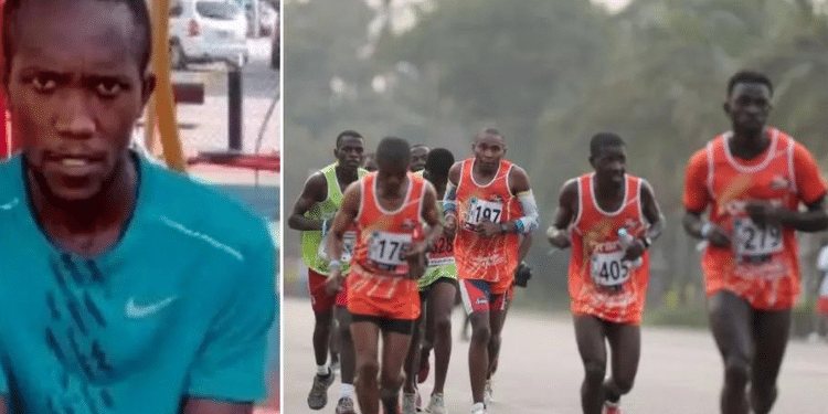 A collage of Charles Kipsang and participants in the 29th  Mountain Cameroon Rcae of Hope. PHOTO/Courtesy.