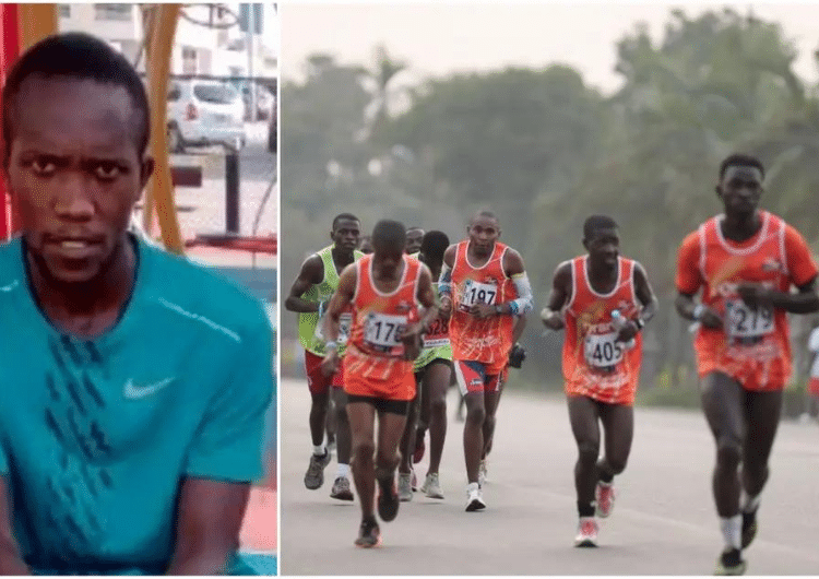 A collage of Charles Kipsang and participants in the 29th  Mountain Cameroon Rcae of Hope. PHOTO/Courtesy.