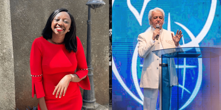 A photo collage of American Televangelist Benny Hinn and Charlene Ruto. PHOTO/ First Lady.