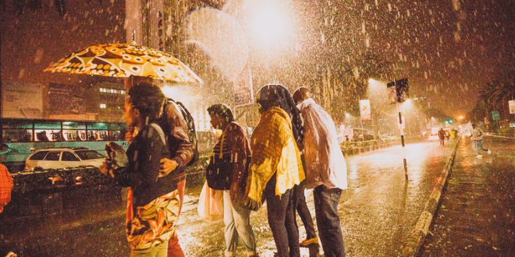 KMD has said 6 areas will receive rainfall