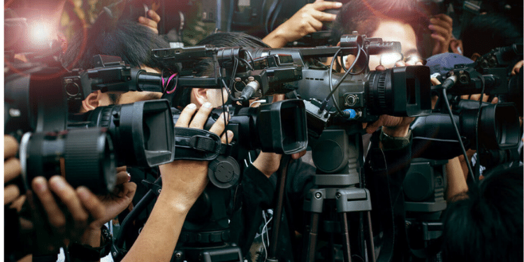 A photo of journalists in a press conference. PHOTO/Courtesy.