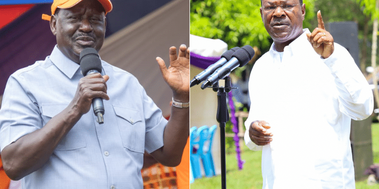 Wetangula slammed Raila