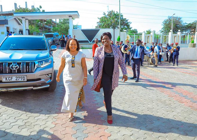 Governor Anne Waiguru and Gladys Wanga at Homabay County