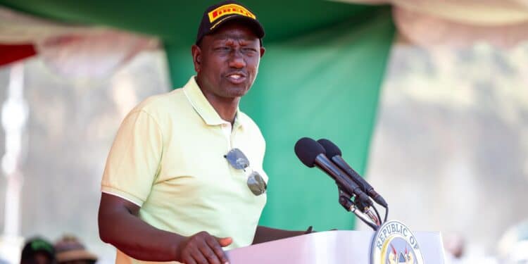 President William Ruto presides over the 2024 Safari Rally awards ceremony in Naivasha on March 31, 2024. PHOTO/NMG.