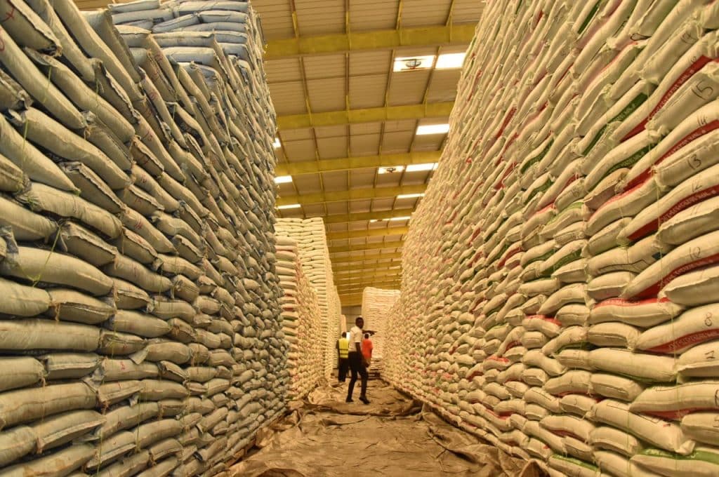 Fertilizer Bags in a Cereal Board. PHOTO/ Courtesy