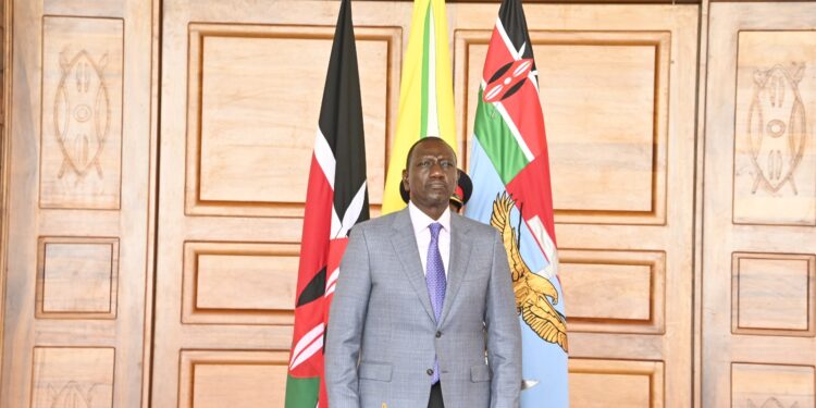 President William Ruto during the swearing in of KDF Vice CDF and Servicemen.PHOTO-PCS