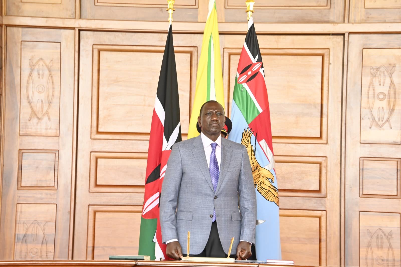 President William Ruto during the swearing in of KDF Vice CDF and Servicemen.PHOTO-PCS