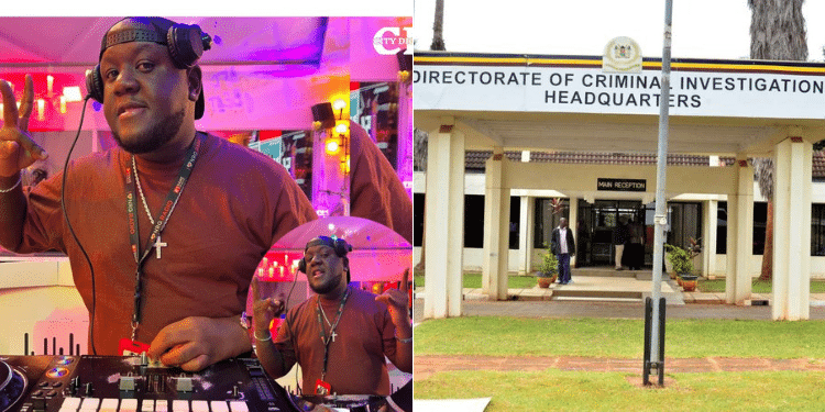 A photo collage of DJ Joe Mfalme and DCI headquarters. PHOTO/Courtesy.