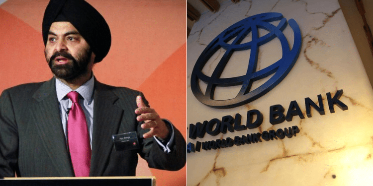 A photo collage of World Bank president Ajay Banga and the Bank's headquarters. PHOTO/Courtesy.
