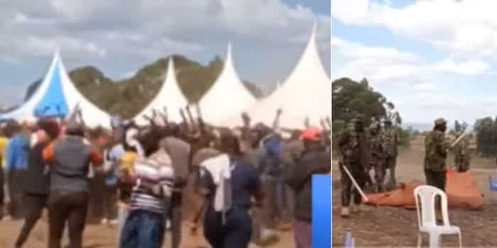 Chaos at a funeral