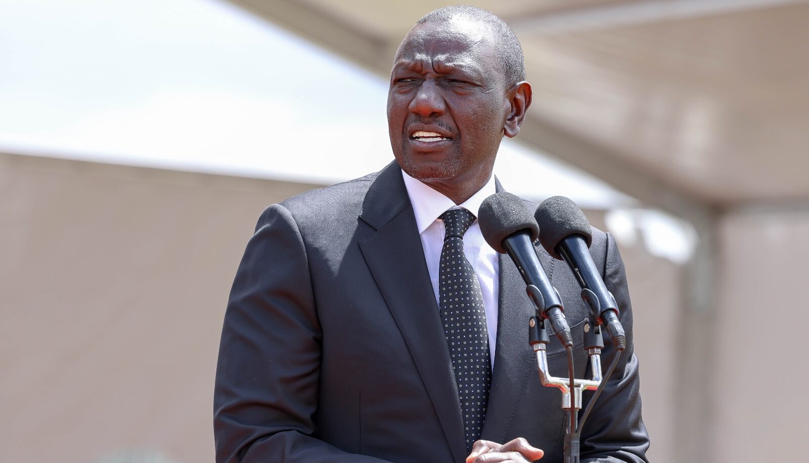 President William Rutoi Speaking during a past event. PHOTO/William Ruto