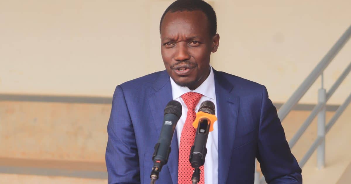Kisii Governor Simba Arati speaks during a past function.