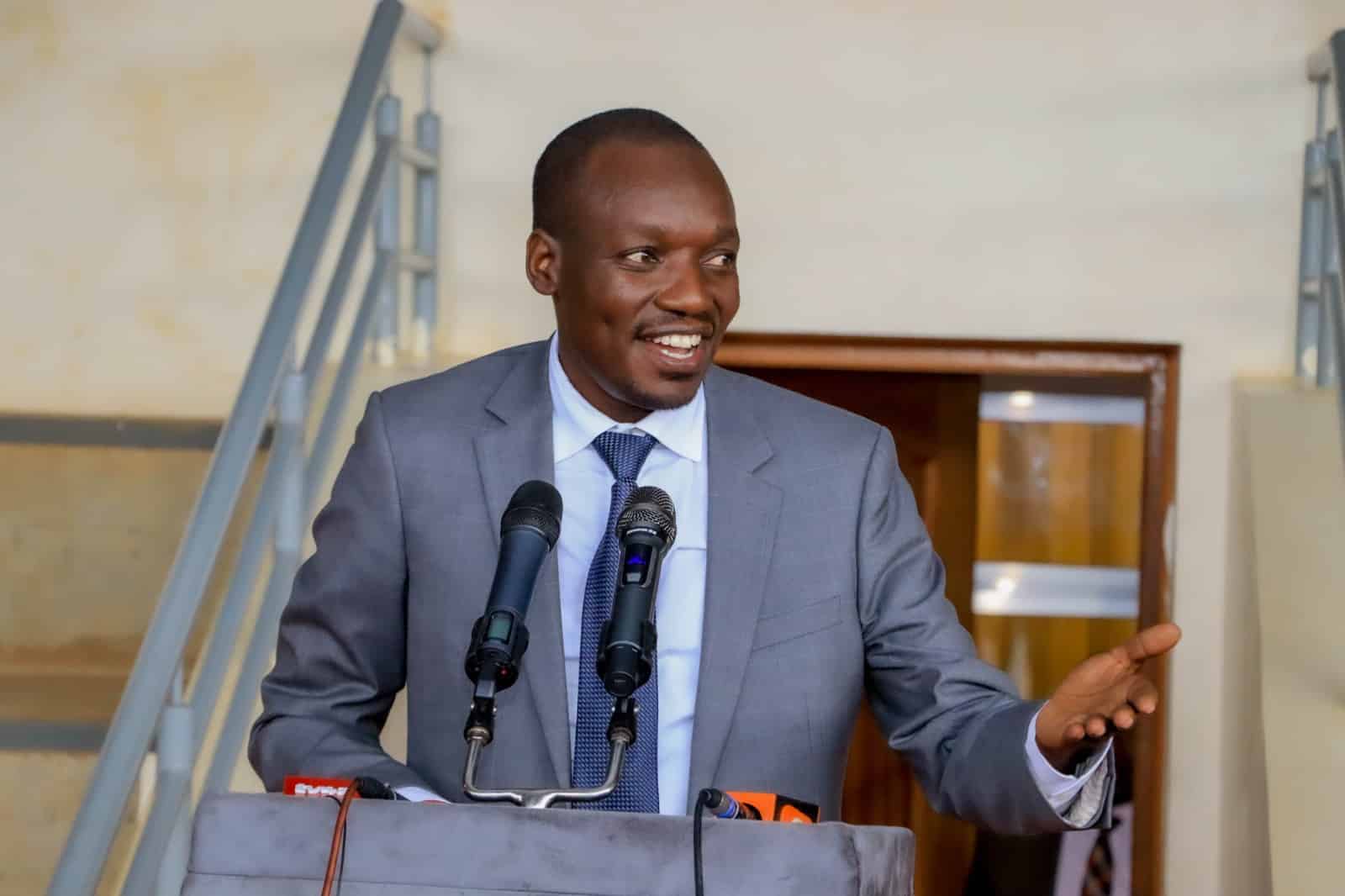 Kisii Governor Simba Arati at Nyamache town on November 6 , 2023. PHOTO/ Arati X.