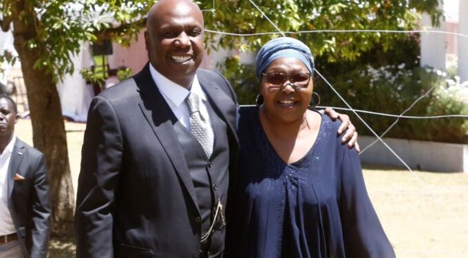 Gideon Moi with her late sister June Moi. PHOTO/ Courtesy