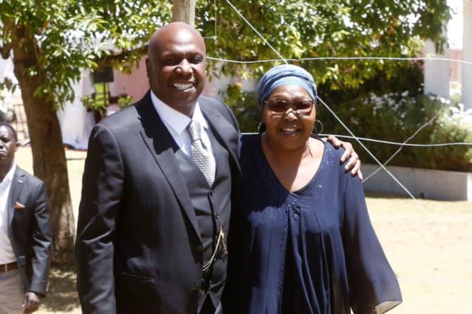 Gideon Moi with her late sister June Moi. PHOTO/ Courtesy