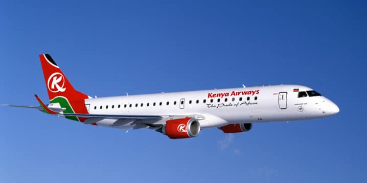 Kenya Airways flight. PHOTO/KQ.