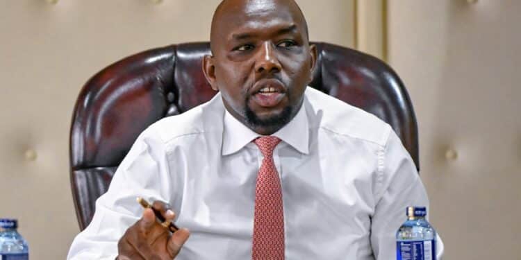 Transport CS Kipchumba Murkomen during an interministerial meeting on April 9, 2024. PHOTO/Murkomen X.