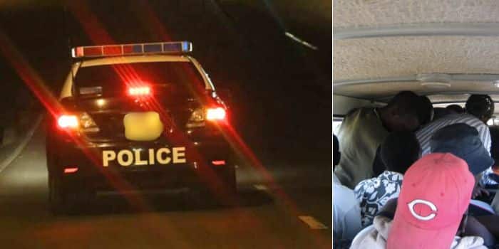 Matatu and Police car chase