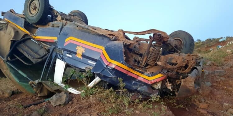 Accident Alert: Bus Full of Passengers Rolls in Marsabit