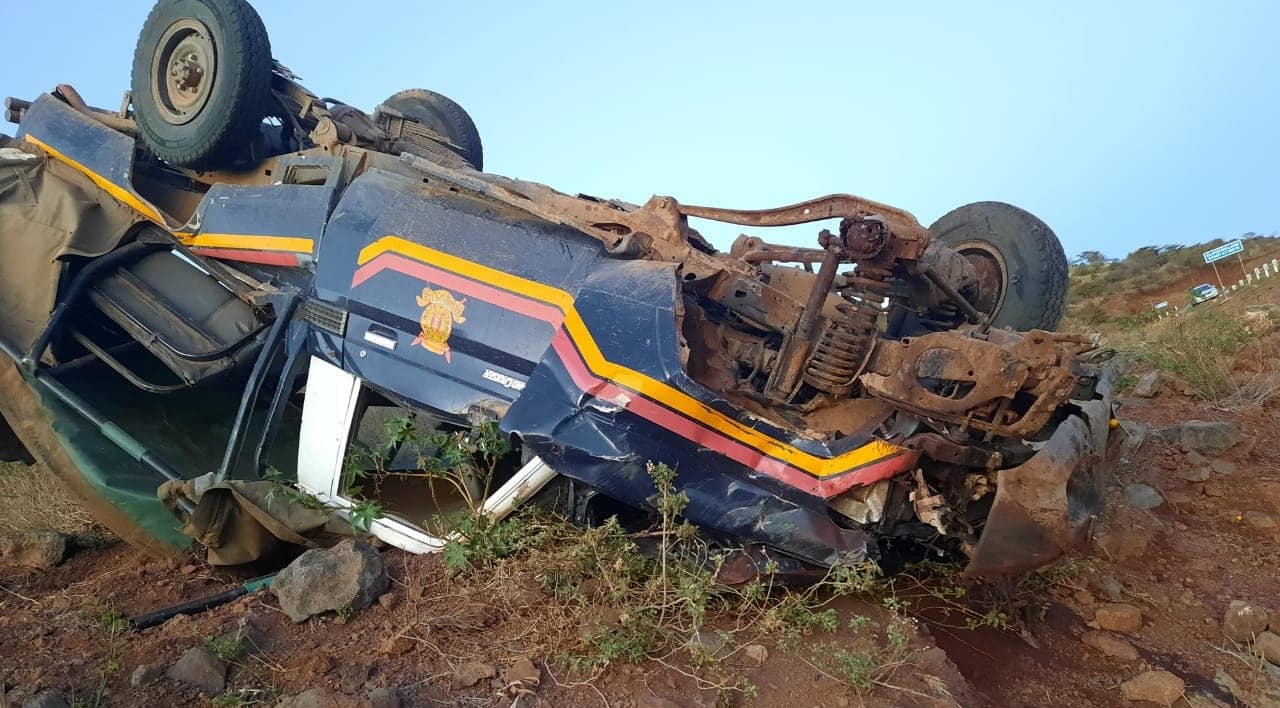 Accident Alert: Bus Full of Passengers Rolls in Marsabit