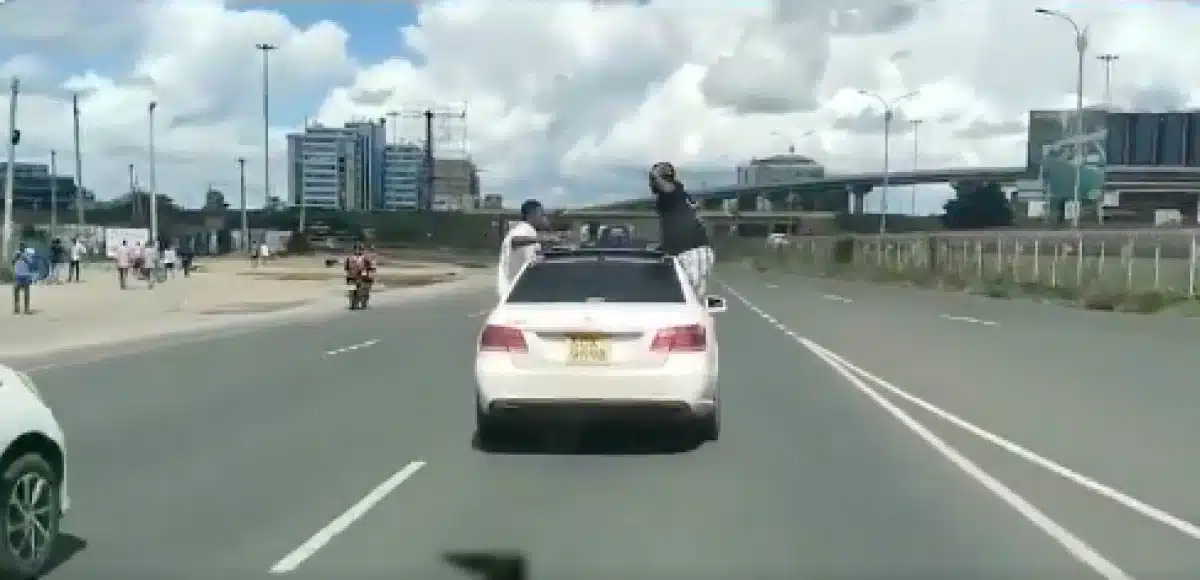 Youth Arrested After Being filmed hanging From Moving Car