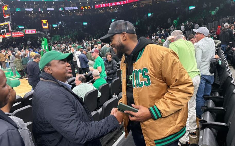 Uhuru Makes Surprise Appearance at the NBA Playoffs