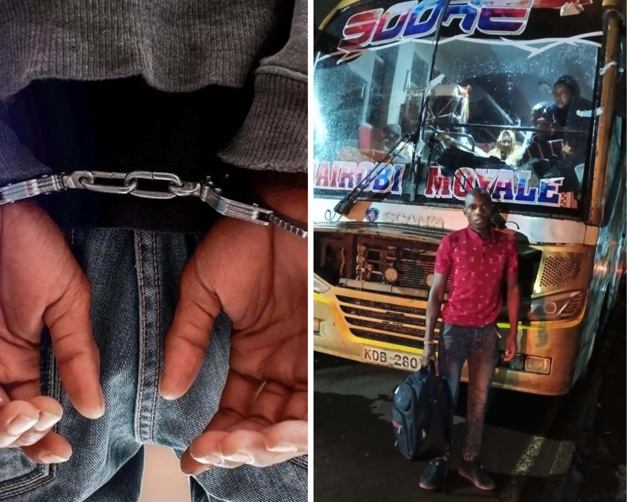 Drug Trafficker Caught by DCI After Dramatic Bus Ejection
