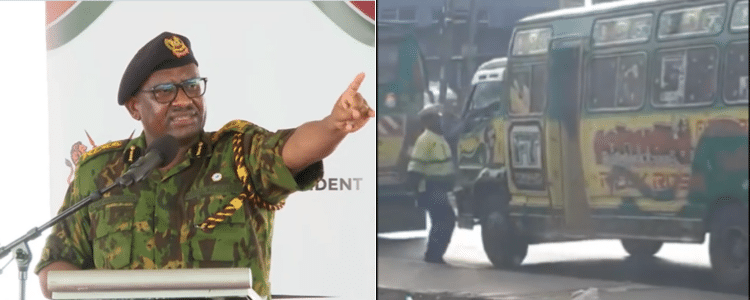 Police Suspends Nairobi Cop Filmed Taking Bribes From PSV
