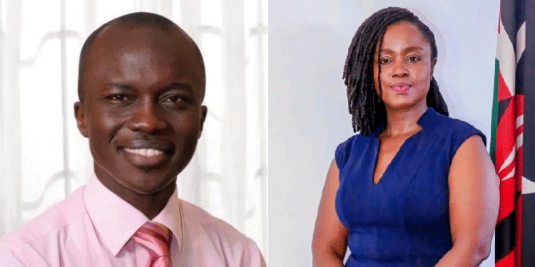 A collage of former KTN news anchor Michael Oyier and Rita Oyier. PHOTO/ Courtesy