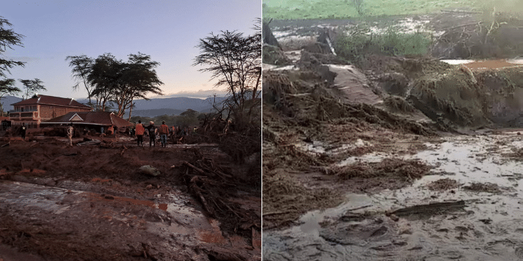 Photo of some parts of Mai Mahiu. PHOTO/ Red Cross