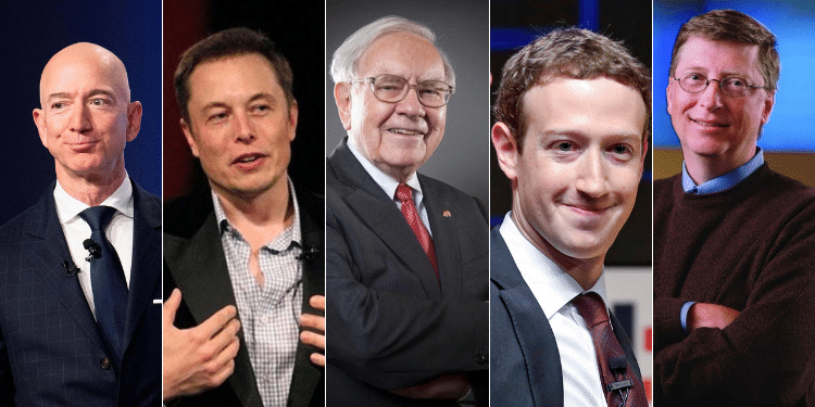 A photo collage of World billionaires. PHOTO/COURTESY