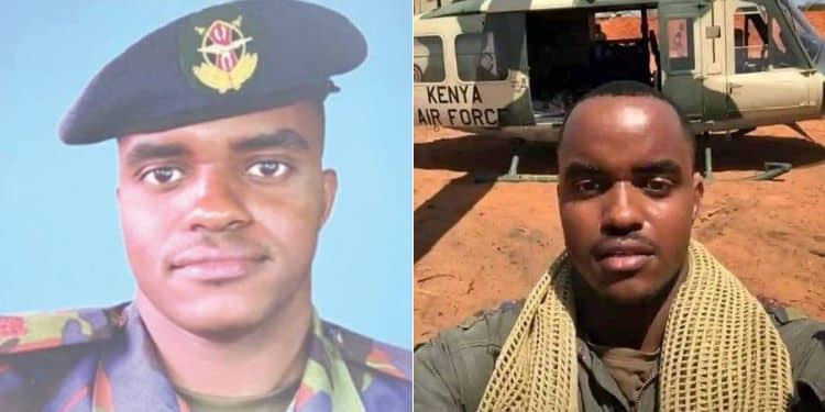 A collage of fallen KDF pilot Major Benson Magondu.