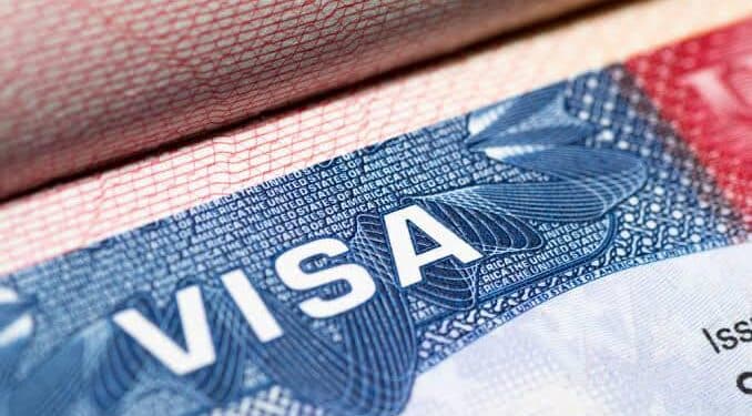 Photo Of A U.s Visa. Photo/Courtesy.