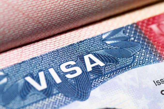 Photo of a U.S Visa. PHOTO/Courtesy.